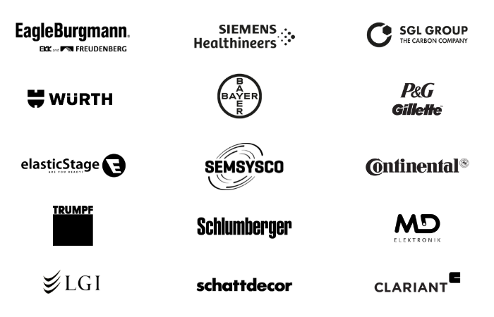 Sondermaschinenbau: Für diese Kunden hat die esmo automation bereits Sondermaschinen entwickelt und gebaut (Logo-Auswahl)