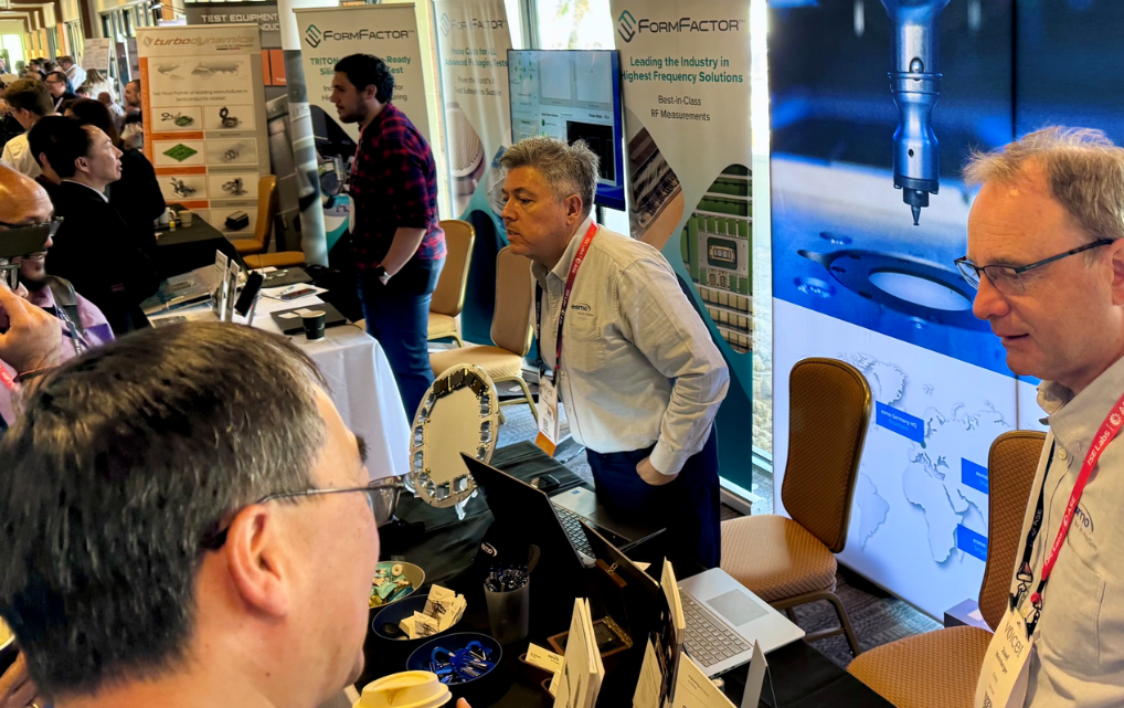 In-depth technical discussions at the esmo semicon booth at ADVANTEST VOICE 2026 – exchange with customers and industry experts
