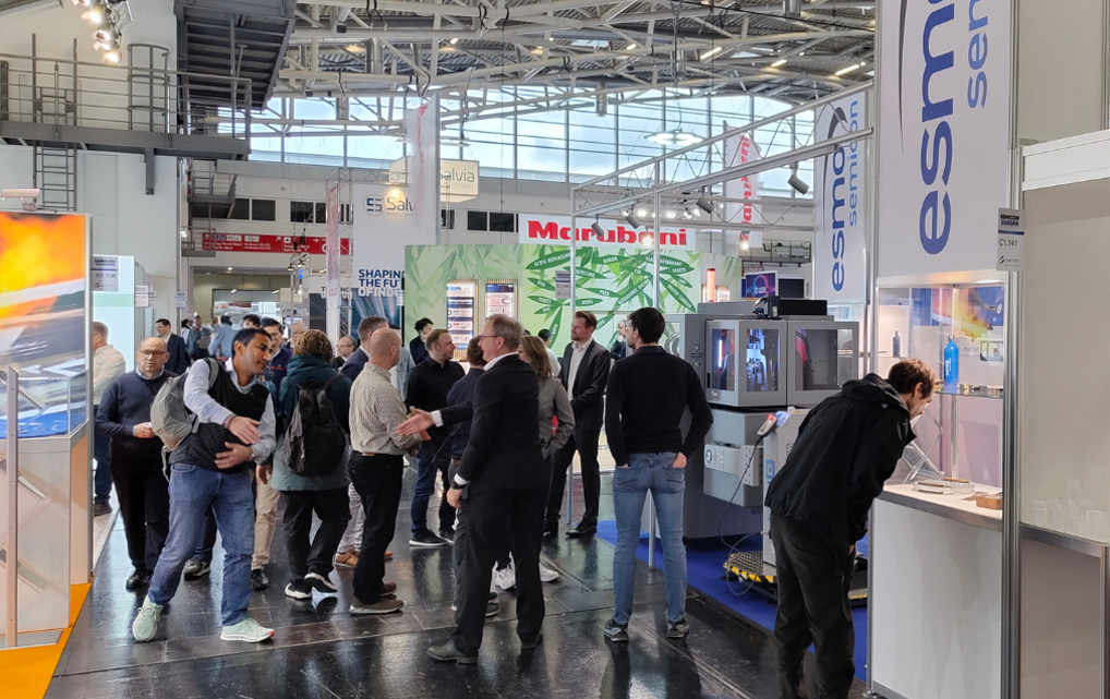 Live demonstration of semiconductor handling technology at the esmo semicon booth during SEMICON Europa 2025