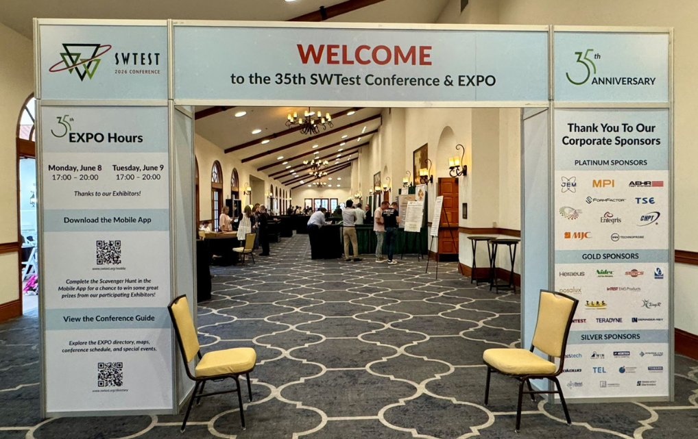 esmo semicon at Booth #314 at SWTest 2026 – technical discussions with test engineers and presentation of ATE integration solutions