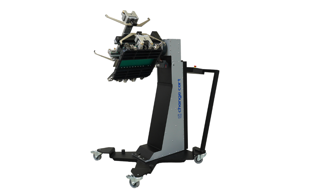 esmo x-change cart – Three-Quarter View with Mounted DIB